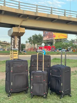 Quality Lightweight 4pcs Soft Trolley Travel and a Small Carry on Bag