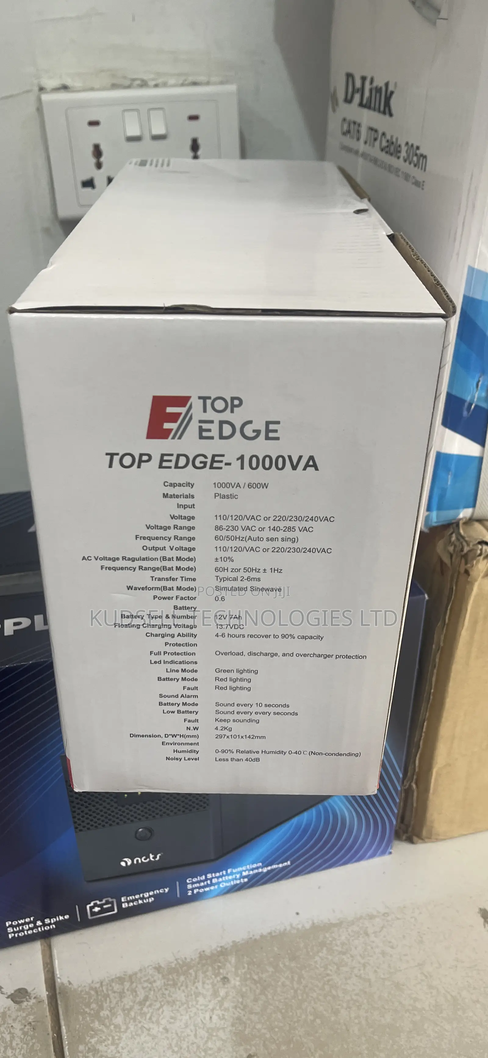 Top Edge-1000va (1kva) Ups With Automatic Voltage Regulator