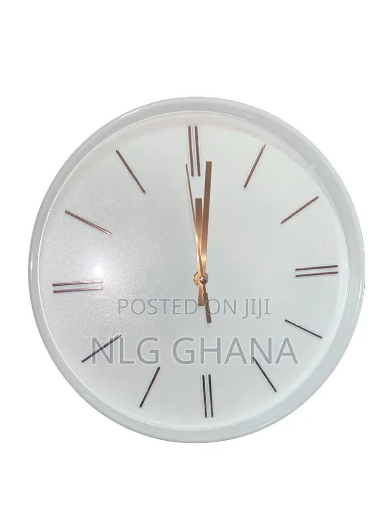 11.8" Decorative Silent Round Wall Clock.