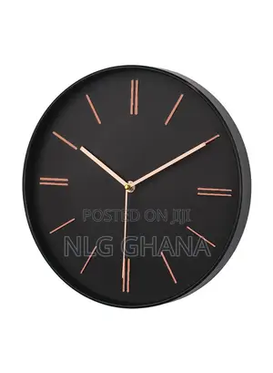 11.8" Decorative Silent Round Wall Clock.