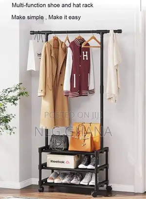 Clothes Storage Rack With 3 Layer Shoes Rack. Ghx4848