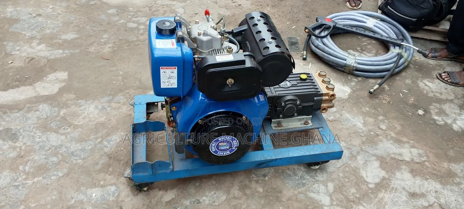 Washing Bay With Diesel Engine Complete Holes and Gun