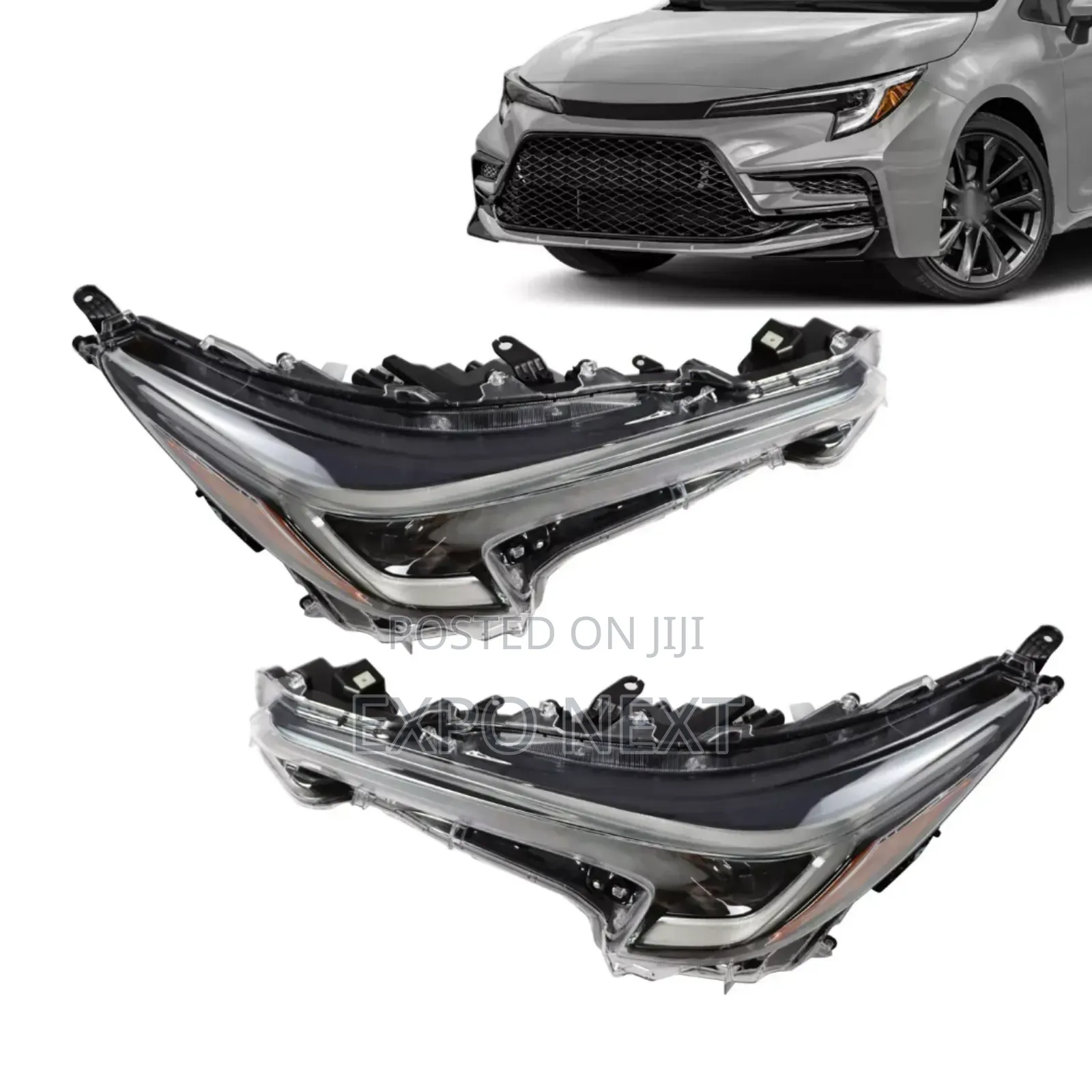 Pair 2023-2024 Toyota Corolla Lle Base Led Headlight