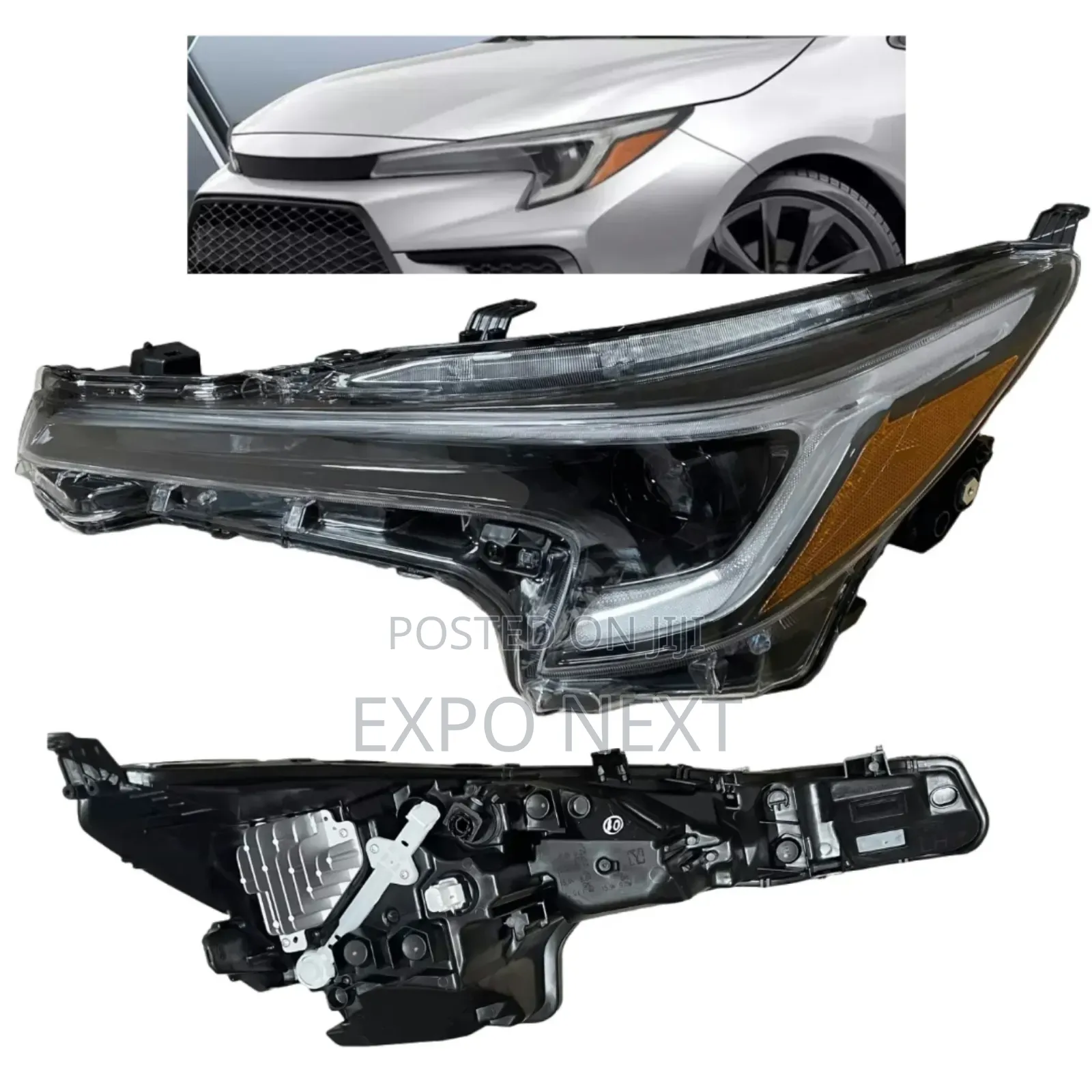 Pair 2023-2024 Toyota Corolla Lle Base Led Headlight