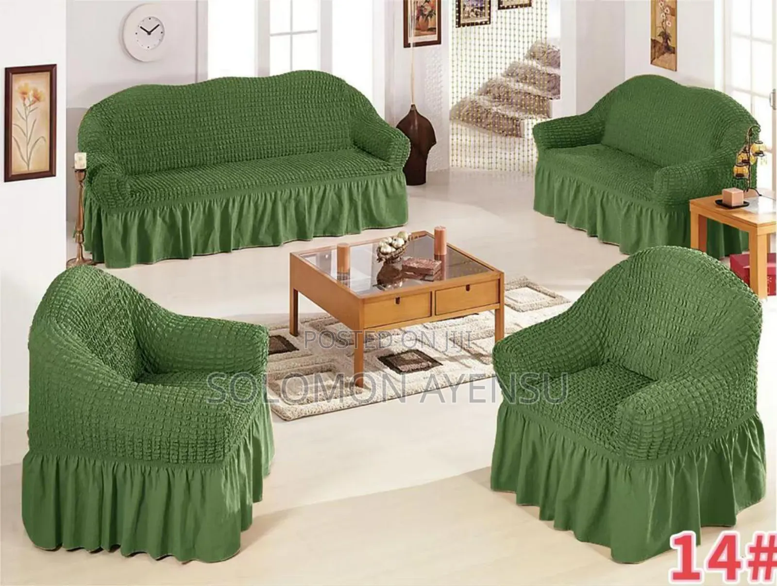 Quality Skirted Slipcover for Sofa Available in Different Colours