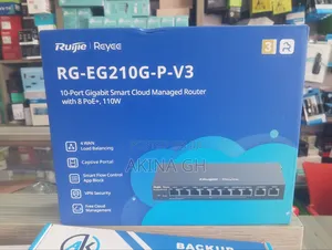 Ruijie 10 Port Gigabit Smart Cloud Managed Poe Router Rg-Eg210g-P-V3