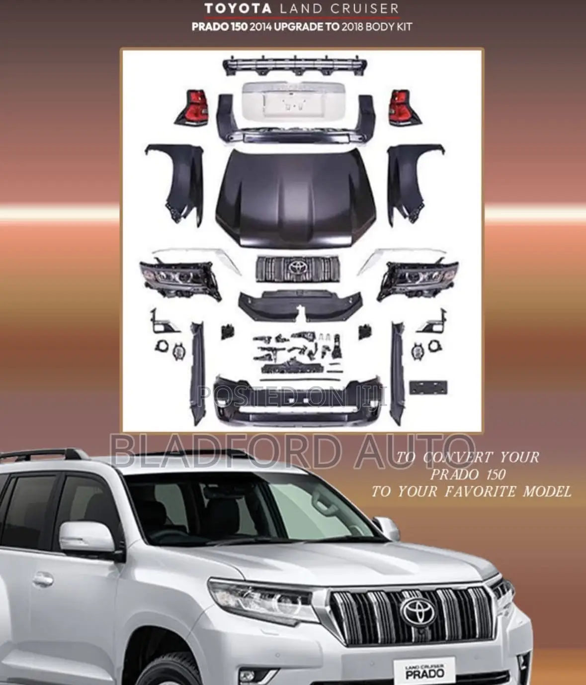 Lancruiser Prado 2018 Complete Body Kit