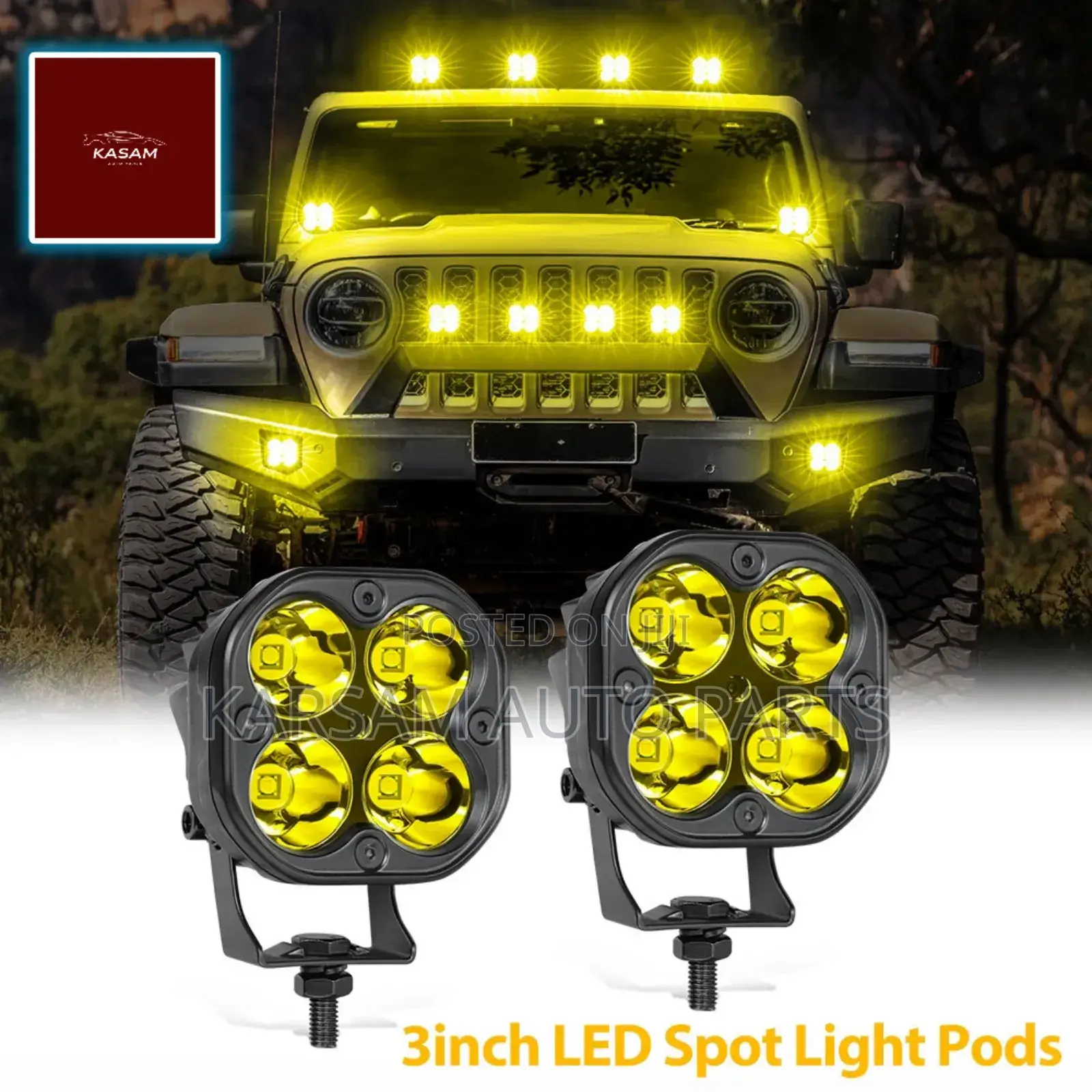 Led Foglight Cree Led Bar Light (Yellow Colour Only)