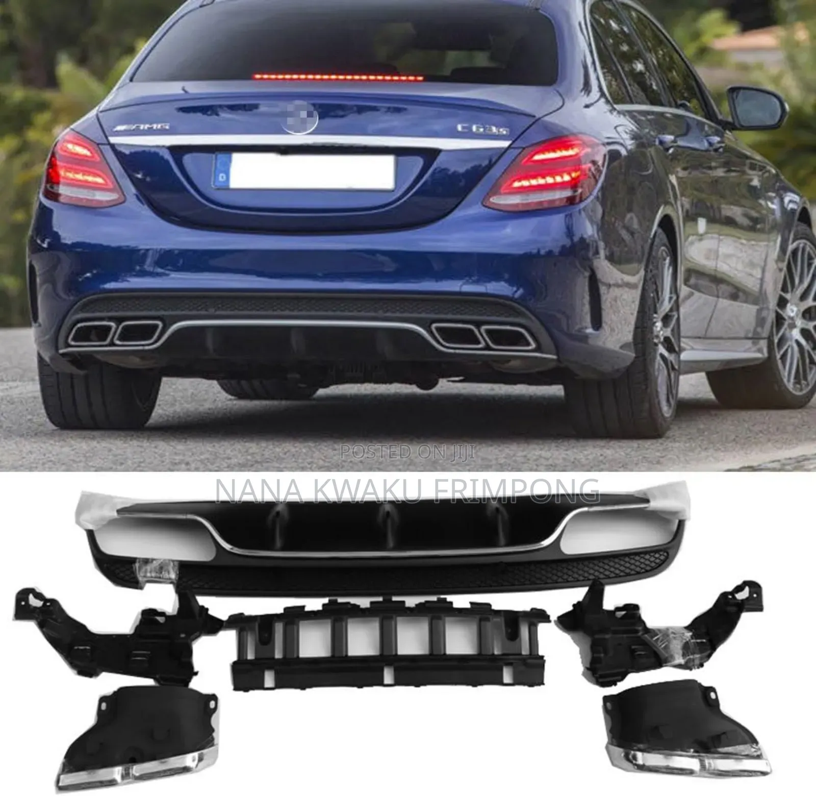Mercedes-Benz W205 C63 15 to 18 Rear Bumper Diffuser Available