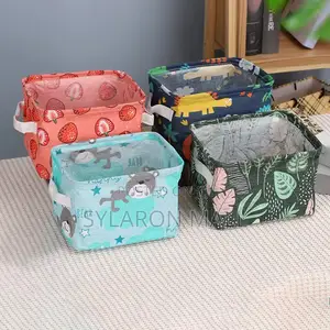 Fabric Storage Baskets (Foldable With Handles)