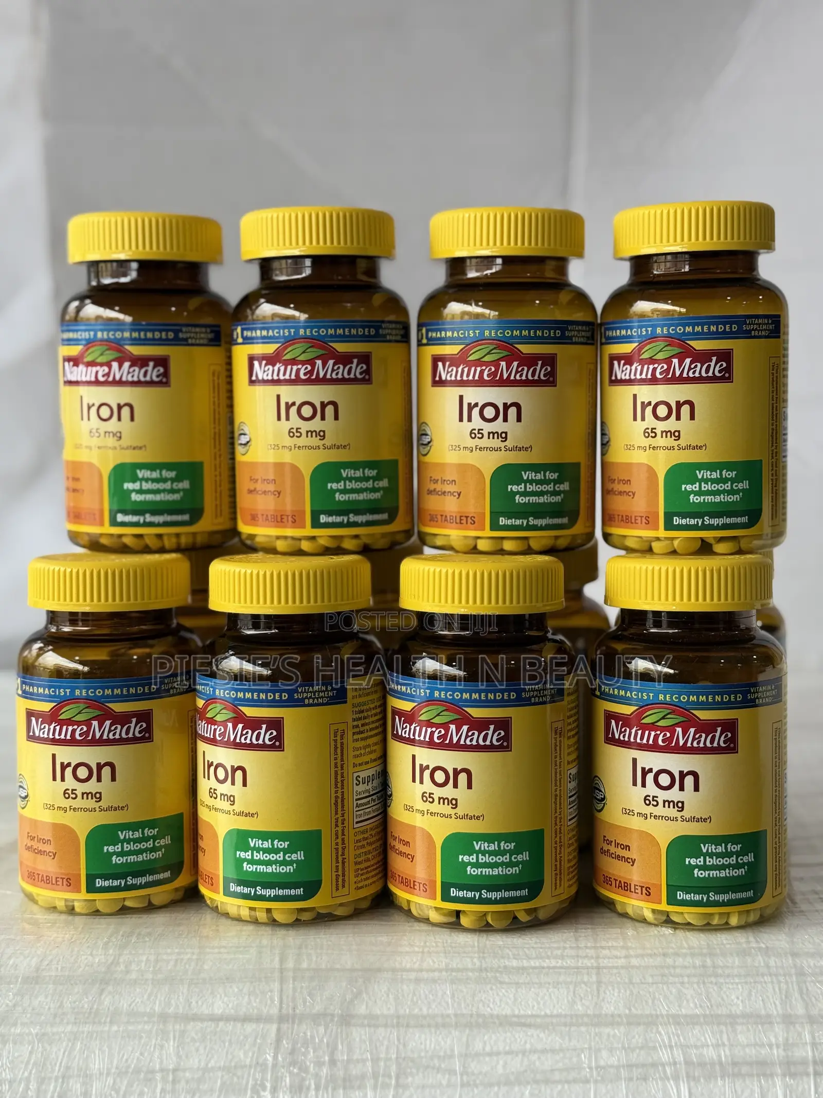 Nature Made Iron 65 Mg (325 Mg Ferrous Sulfate) 365 Tablets