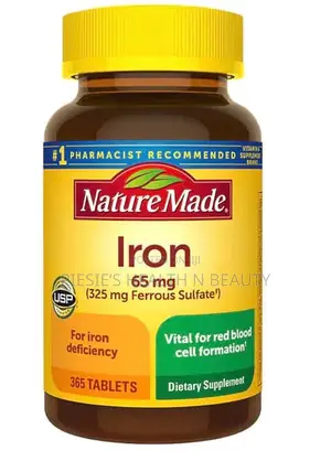 Nature Made Iron 65 Mg (325 Mg Ferrous Sulfate) 365 Tablets