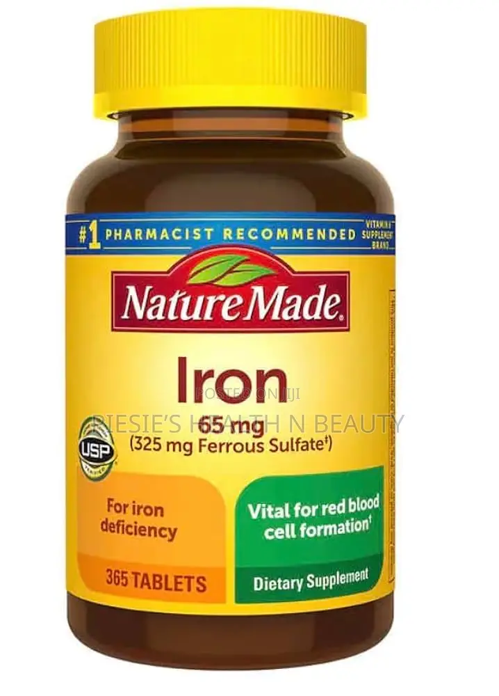 Nature Made Iron 65 Mg (325 Mg Ferrous Sulfate) 365 Tablets