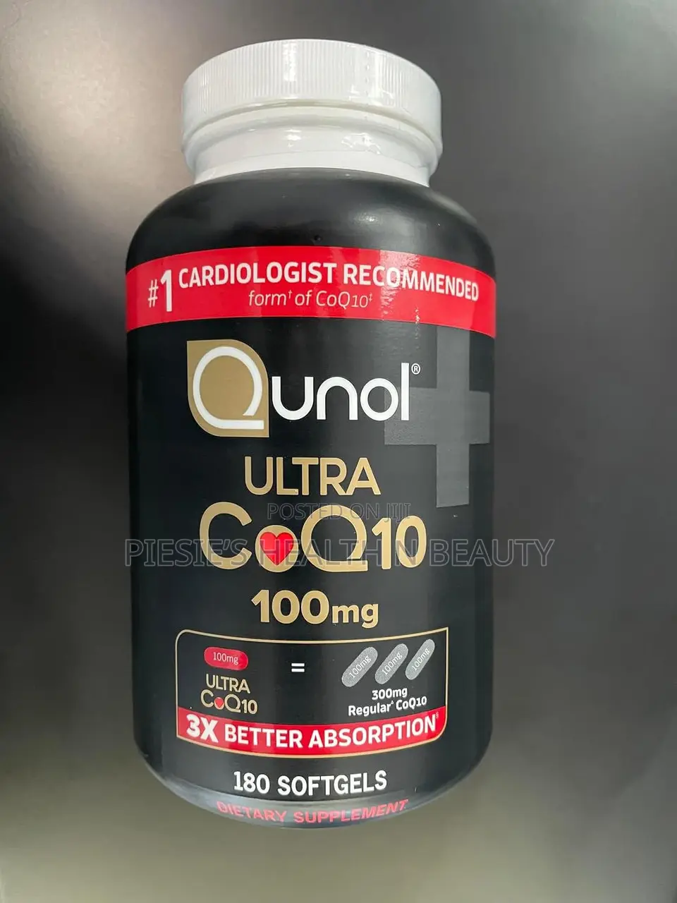 Qunol Ultra Coq10 100 Mg. 180 Softgels