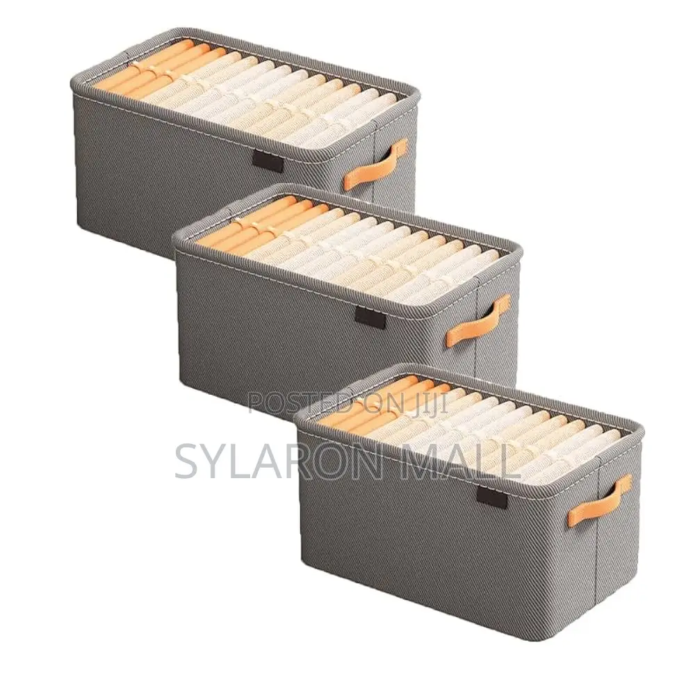 Foldable Fabric Storage Box – Large Capacity Closet Organizer