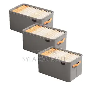 Foldable Fabric Storage Box – Large Capacity Closet Organizer