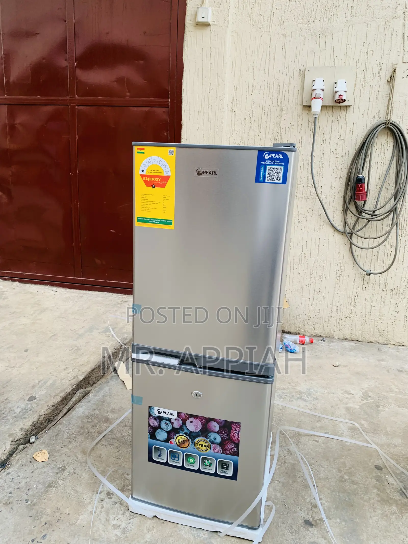 Original Pearl Pf-2170b-2b— 125ltrs Bottom Mount Freezer Fridge.