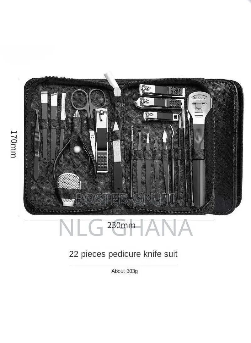 22 PCS Stainless Steel Manicure Set Professional Nail Clipper. Ghx7030