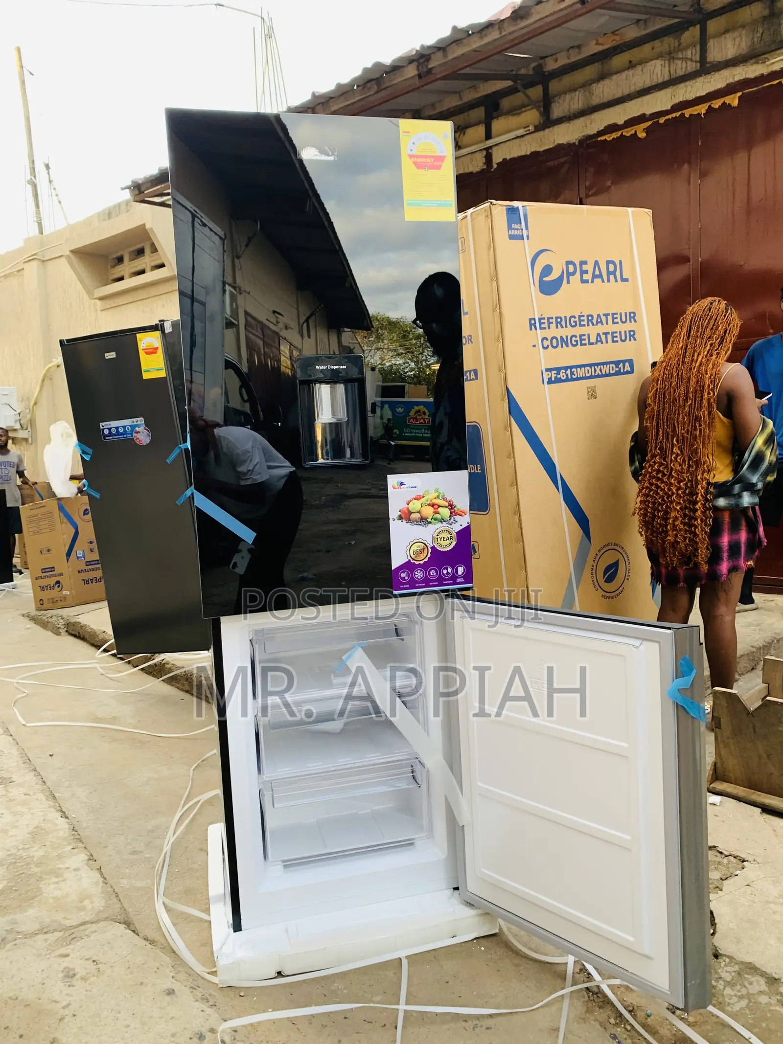 Fast Chilling Rainbow Rf-433bbgwd-1a 309liters 2 Door Fridge(Glass)