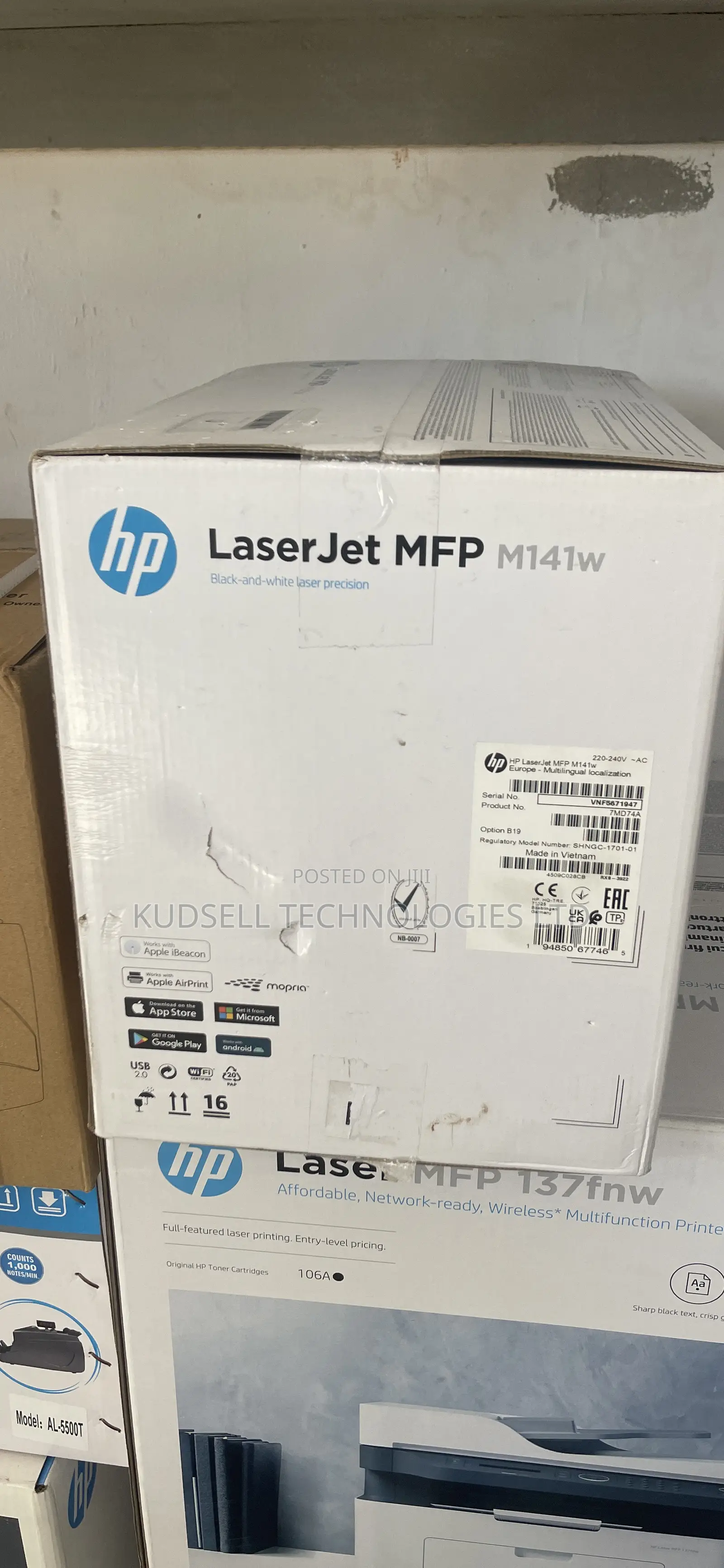 Hp Laserjet MFP M141w All-in-One Printer