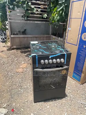 Luxury Black Gas Range