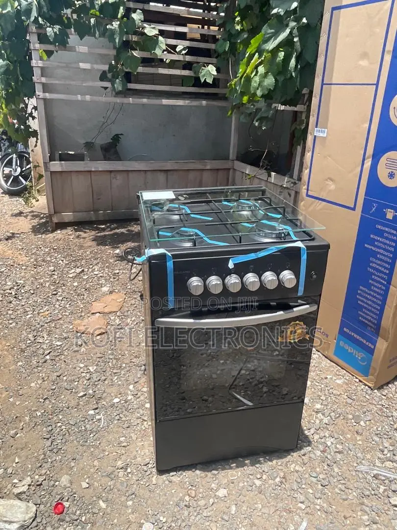 Luxury Black Gas Range