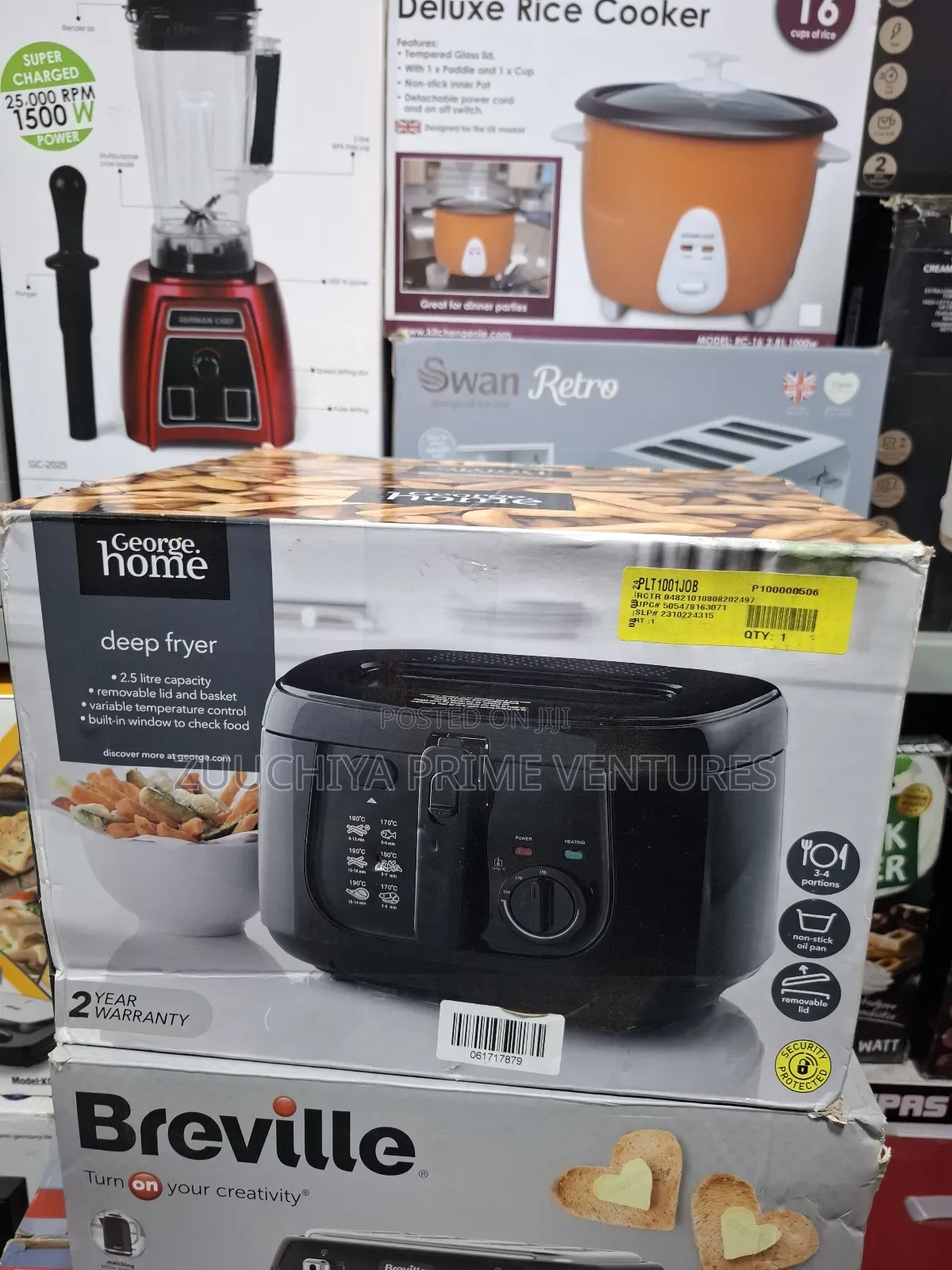 2.5l George Home Deep Fryer From Uk