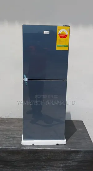 Nasco 136litre Black Mirror Refrigerator With Bottom Freezer
