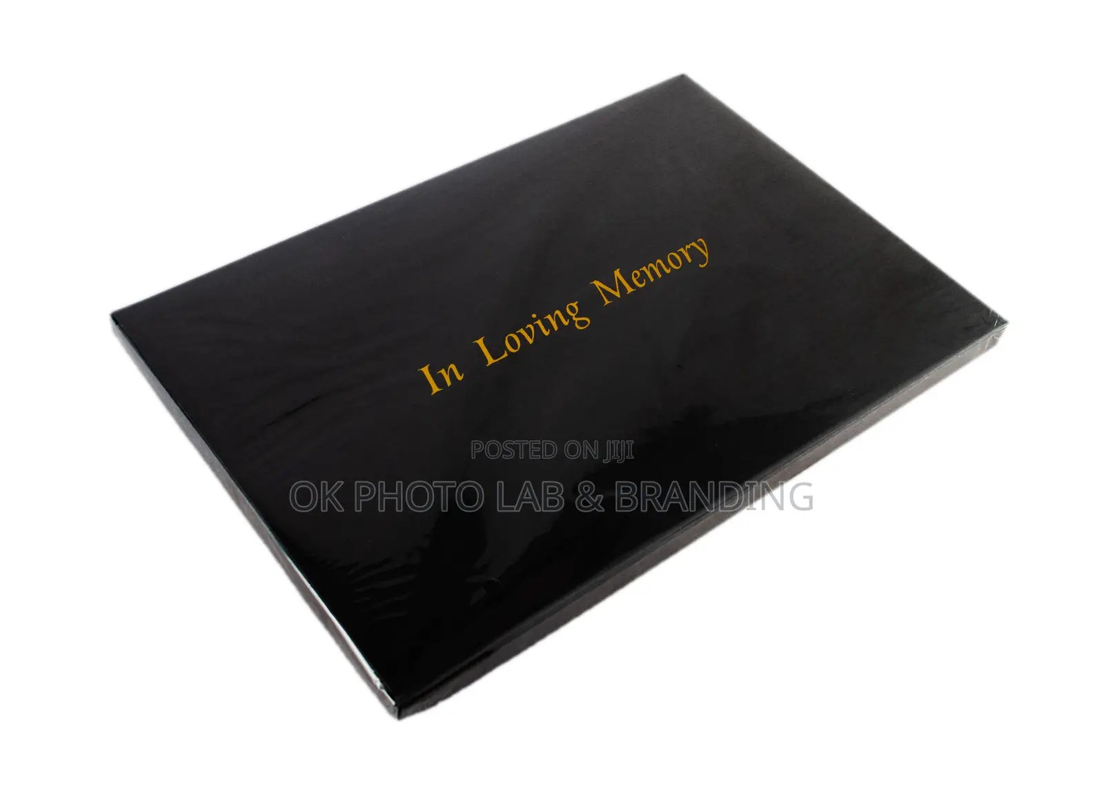 Book of Condolence in Box With Executive Pen and Info Card.