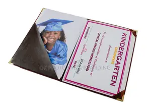A4 Certificate Document Holder With Gold Edges