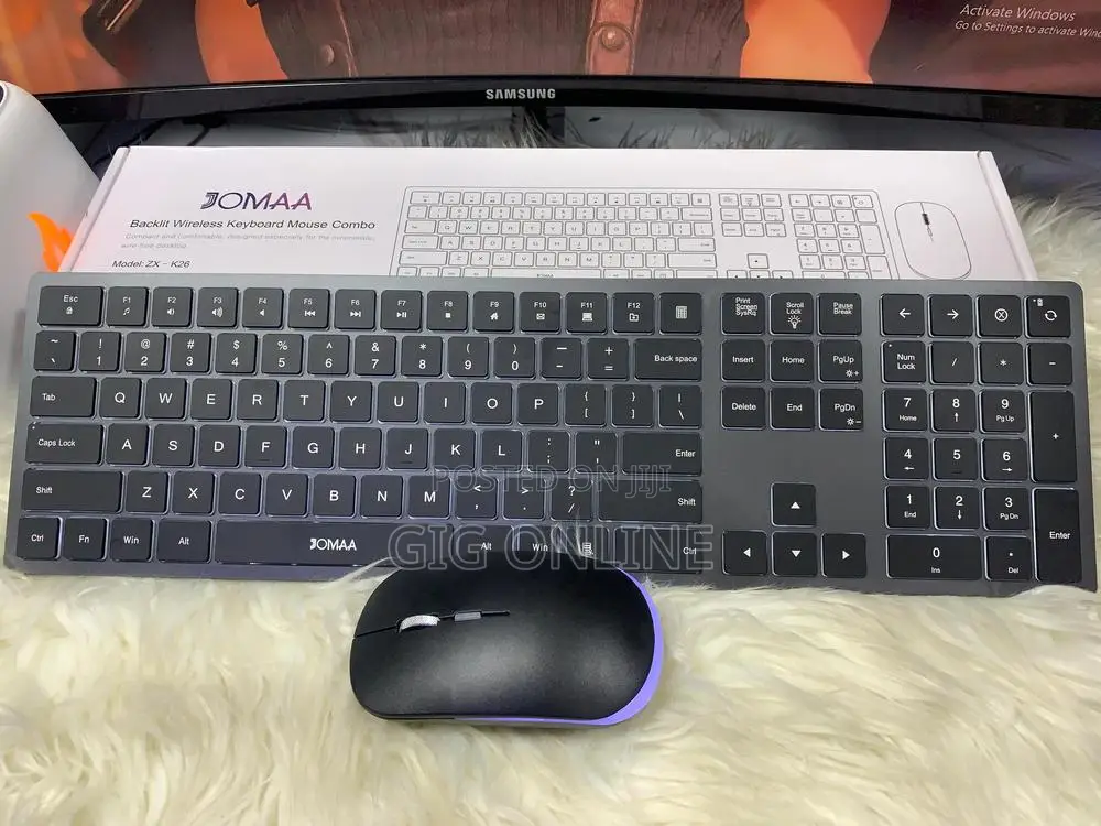 Wireless Backlit Keyboard and Mouse