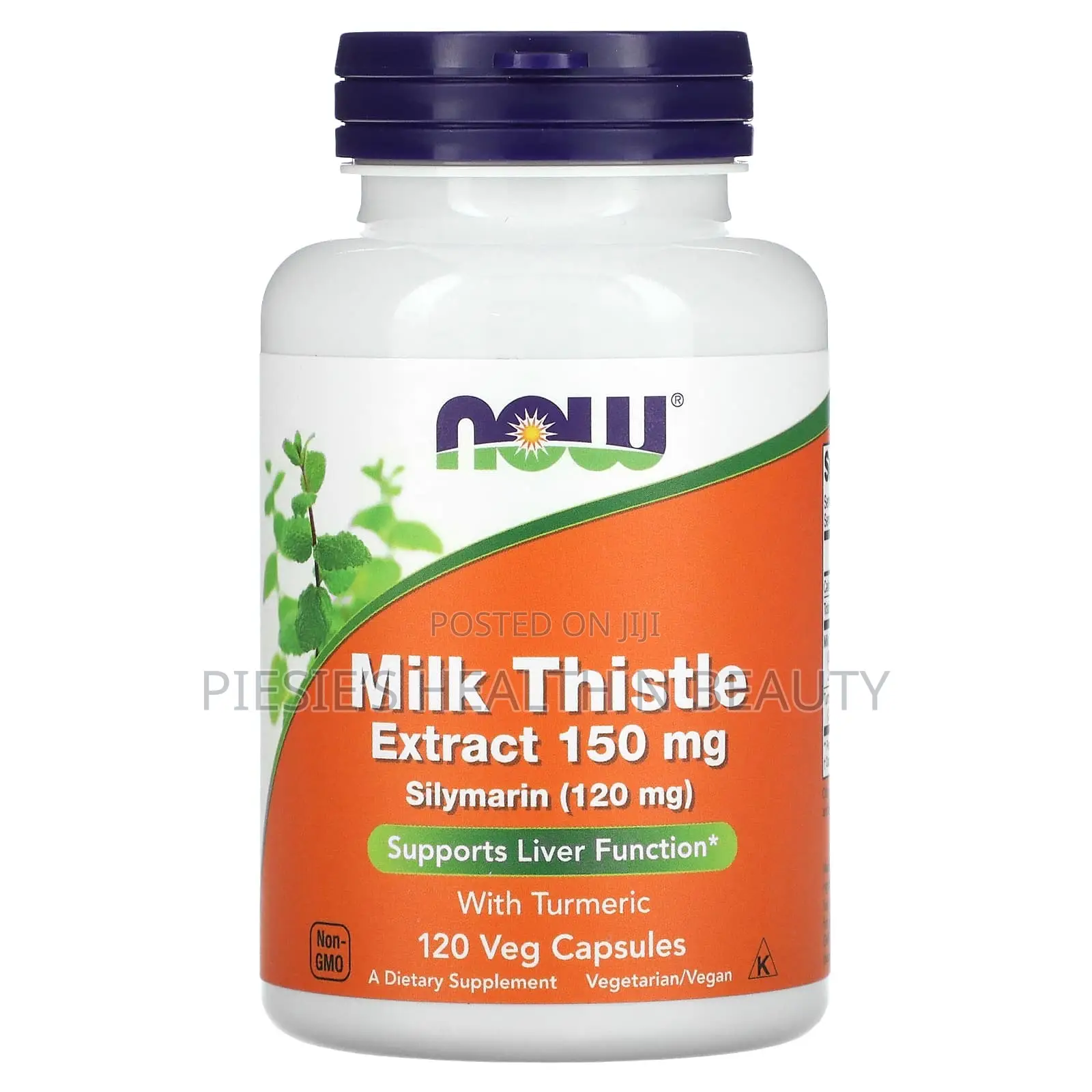 Now Foods Milk Thistle Extract With Turmeric 150mg, 60 Veggie Capsules