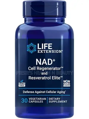 Life Extension Nad+ Cell Regenerator and Resveratrol Elite 30 Capsules