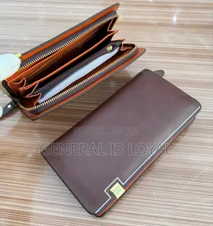 Mont Blanc Men’S Leather Hand Cluth  Single  Zip