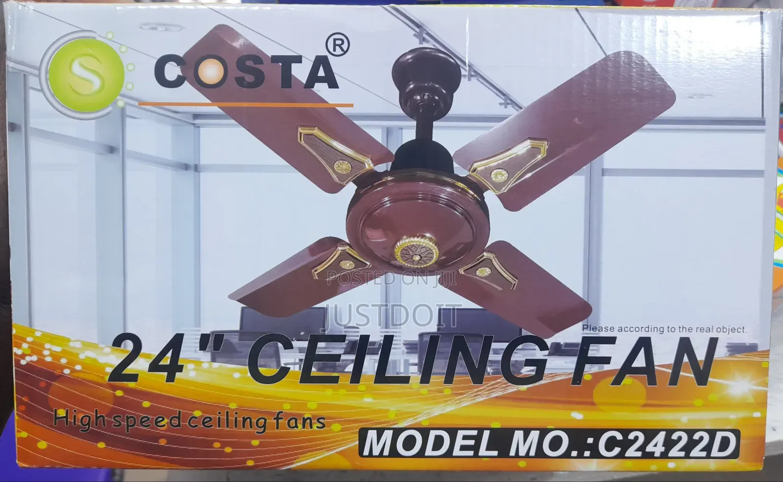 Brown Costa Short Blade Ceiling Fans