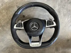 Full Leather Steering Wheel For Mercedes-benz Amg W205 C300