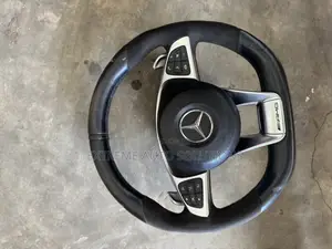 Full Leather Steering Wheel For Mercedes-benz Amg W205 C300