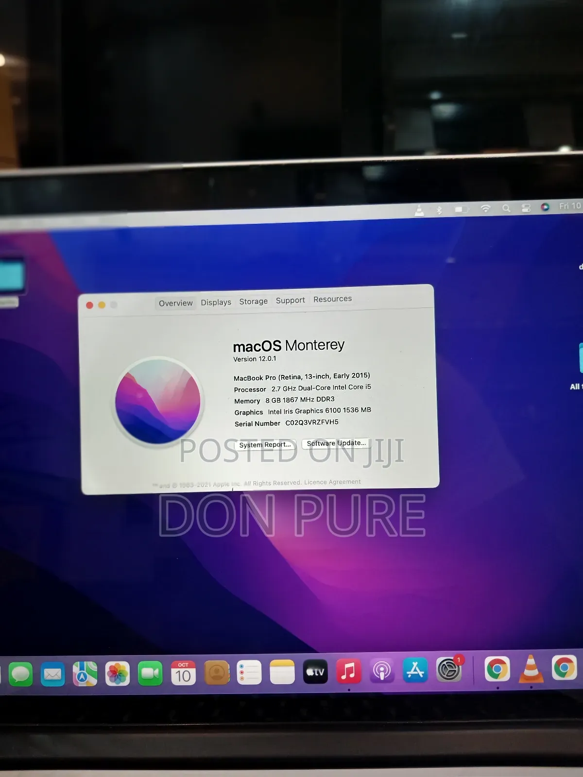 Laptop Apple MacBook Pro 2015 8GB Intel Core I5 SSD 128GB