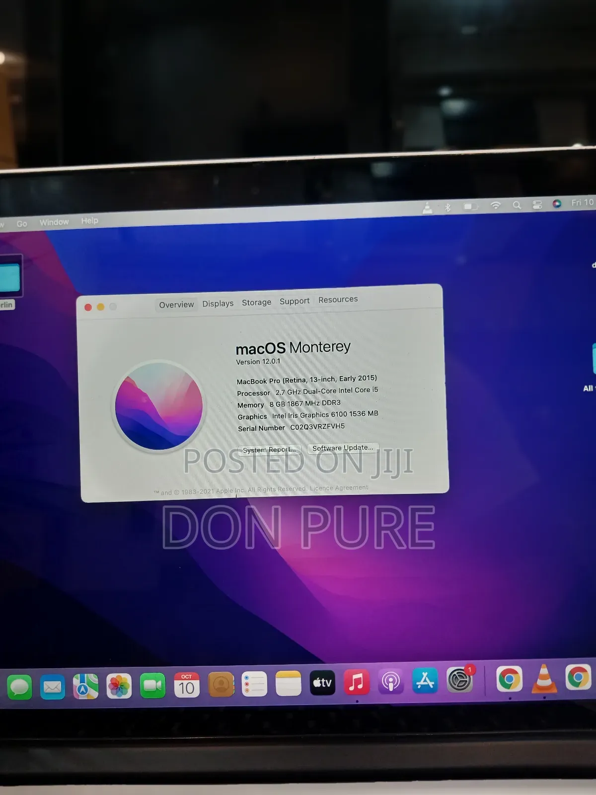 Laptop Apple MacBook Pro 2015 8GB Intel Core I5 SSD 128GB