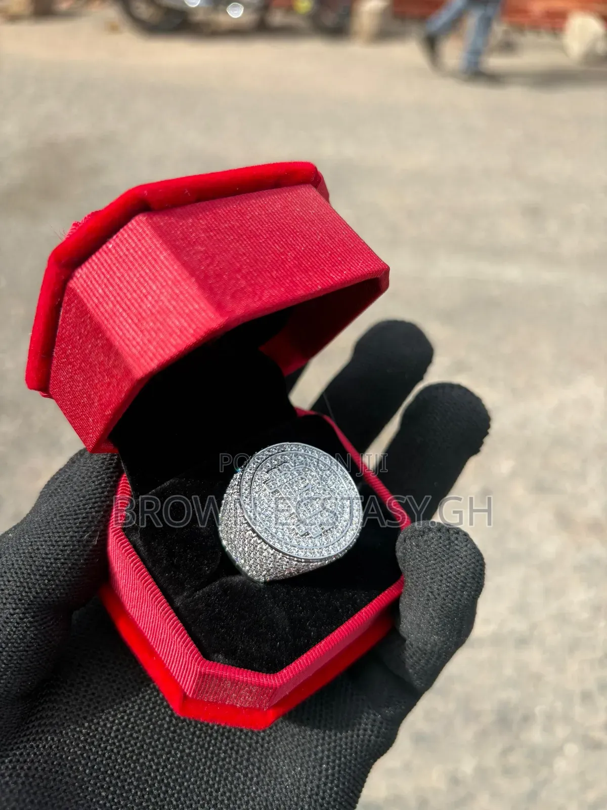 Bitcoin Iced Cuban Rings