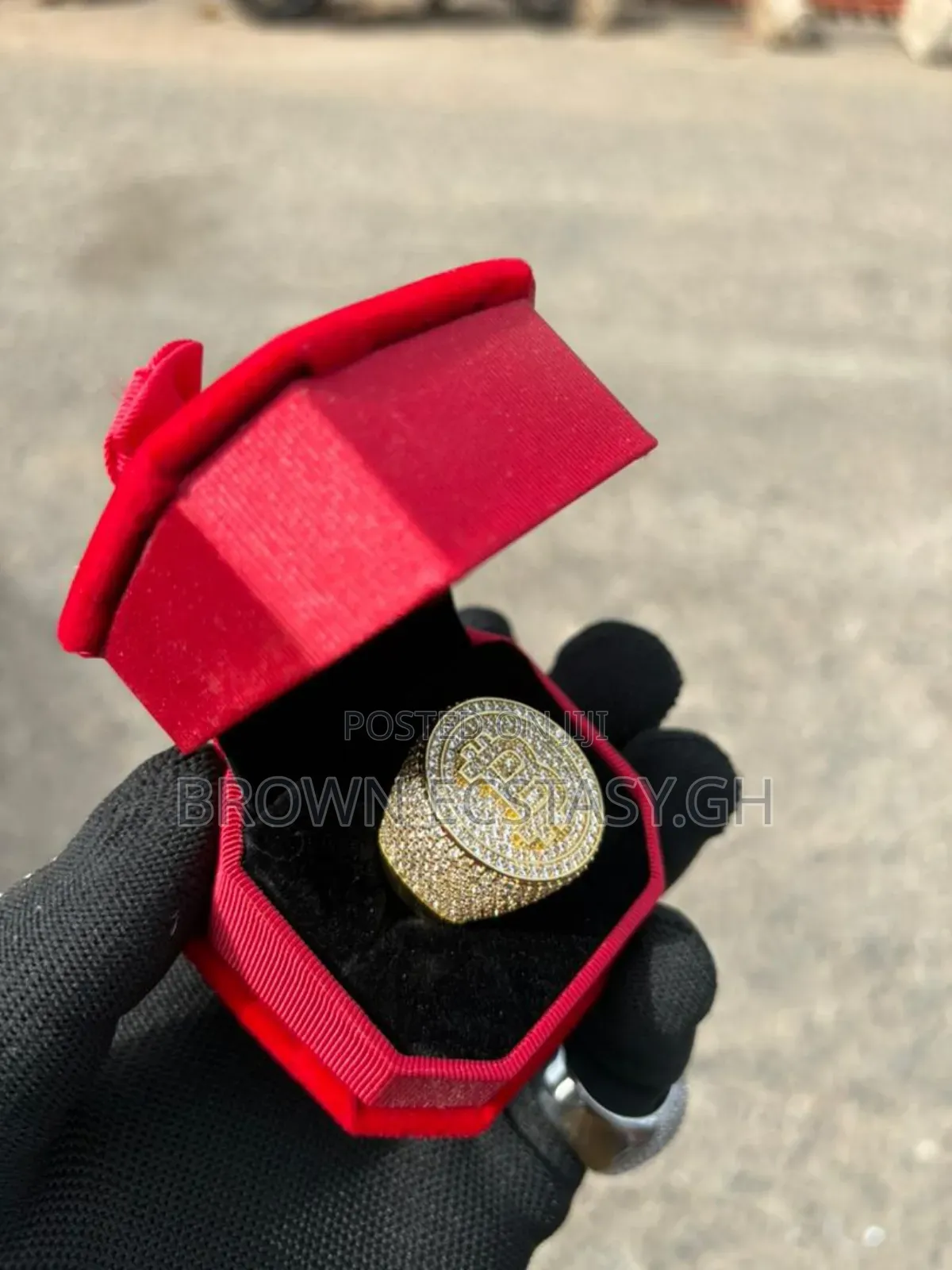 Bitcoin Iced Cuban Rings