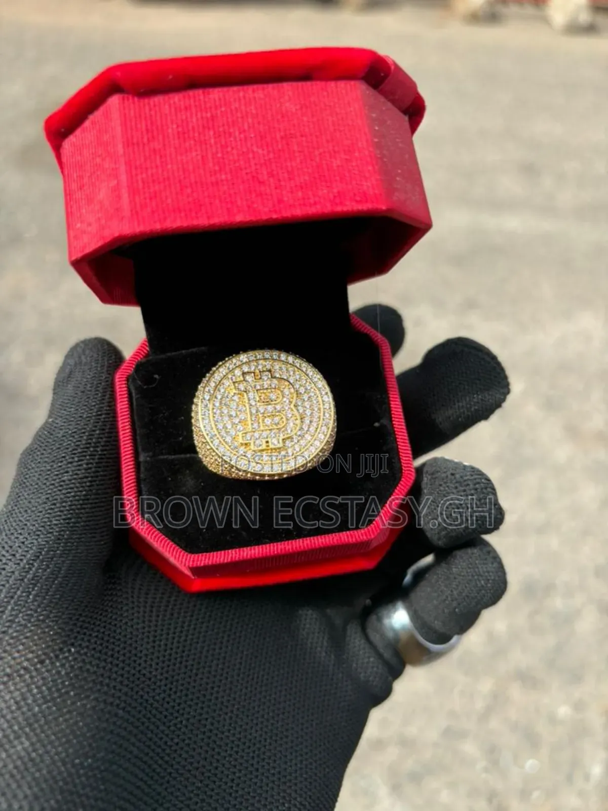 Bitcoin Iced Cuban Rings