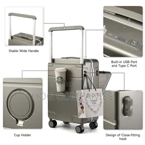 Anti-Theft Airline Approved Carry on Luggage Travel Usb Suitcase