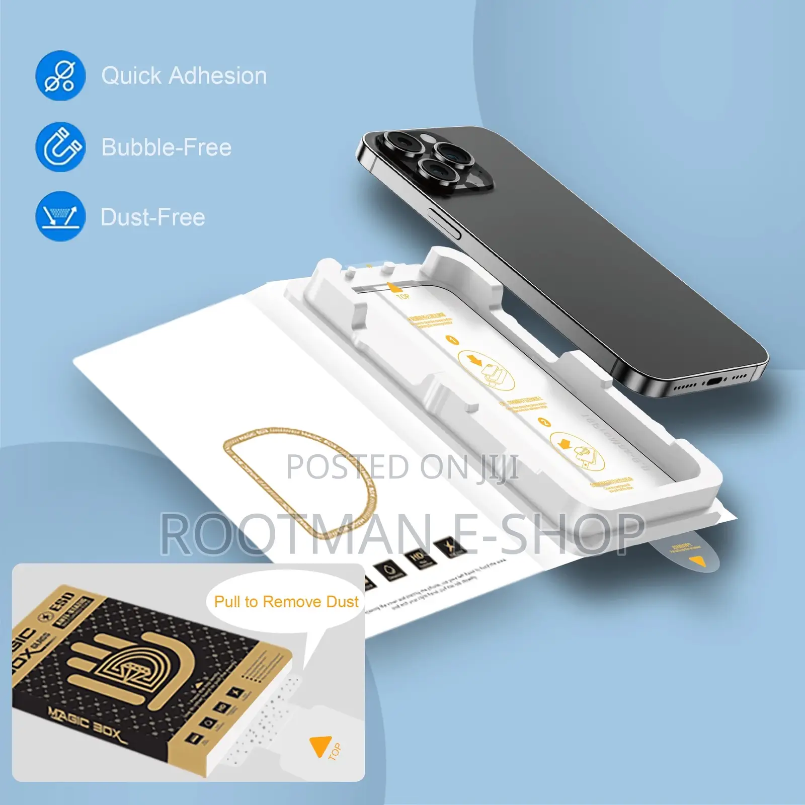 Easy Installation Kit Tempered Glass Screen Protector 4 iPhone Series