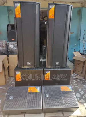 Electro-voice Full Range, Single Bass Speakers And 15" Stage Monitors