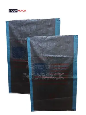 No4 Black Pp Woven Sack for Charcoal Packaging and Grains