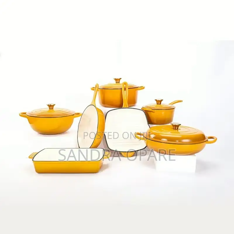 Enamel Cast Iron Cookware Set