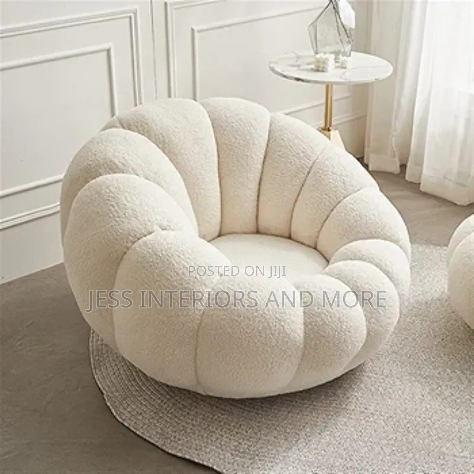 Accent Chair (Swivel Pumpkin Sofa) for Bedroom, Balcony , Living Room