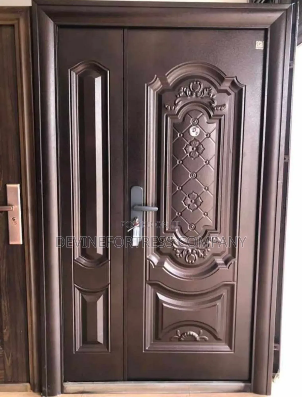 Quality Normal Security Doors 1 1⁄2 Black/Brown
