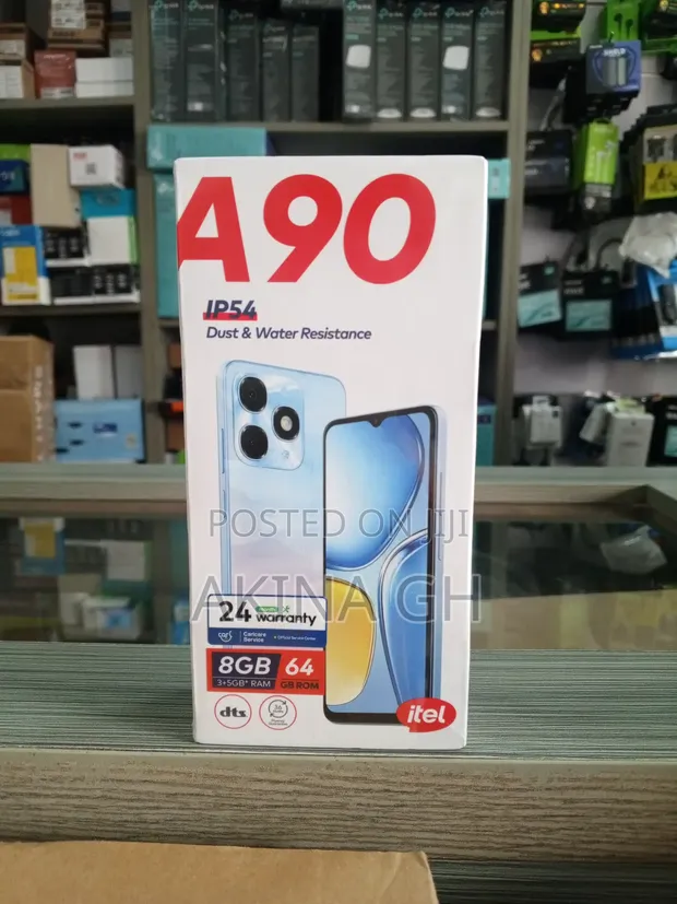 New Itel A90 64 GB Black